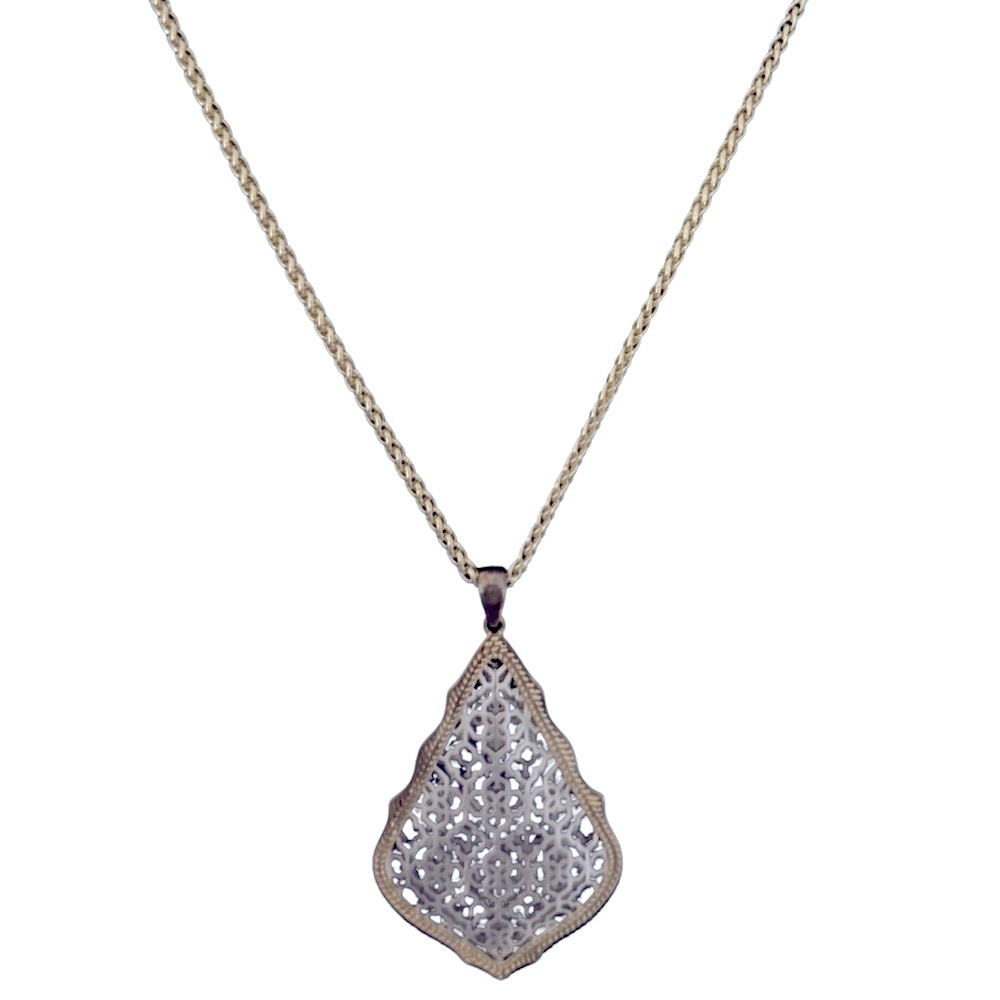 Kendra Scott Two-Tone Filigree Aiden Necklace | NWOT